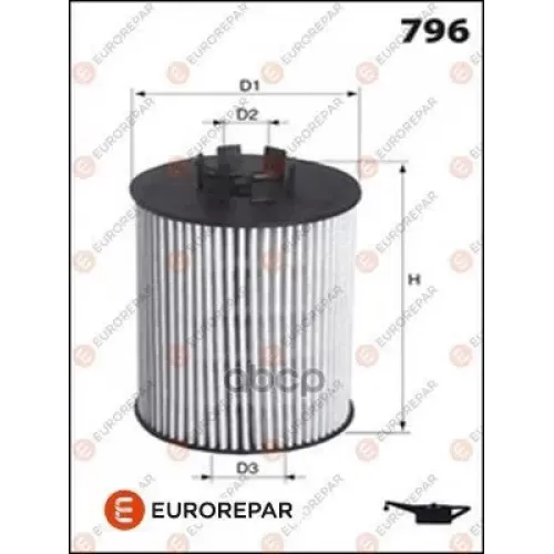 Фильтр Масляный Gm Aveo/Cruze/Astra H/Vectra C 05- 1.2-1.8 EUROREPAR 