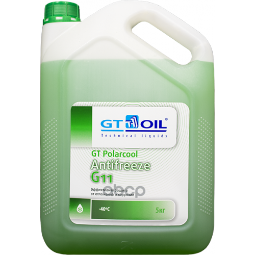 Антифриз G11 Gt Oil Gt Polarcool Готовый 5Л (Зеленый) GT OIL 