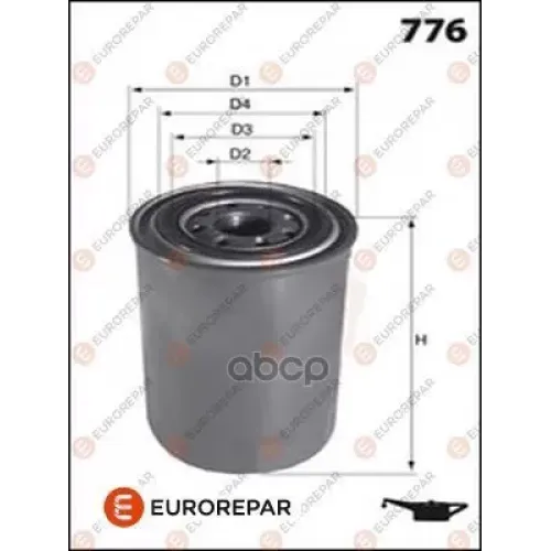 Фильтр Масляный Kia Sorento 06-/Hyundai Porter Ii 04- 2.5/2.9Crdi EUROREPAR 