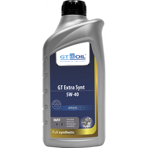 GT OIL Масло Моторное 5W40 Gt Oil 1Л Синтетика Gt Extra Synt
