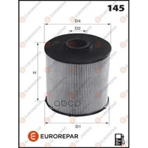 Фильтр Топливный Ford Mondeo 2.0Tdci 07-, Volvo C30/C70/V50/V70 2.4D5 06- EUROREPAR 