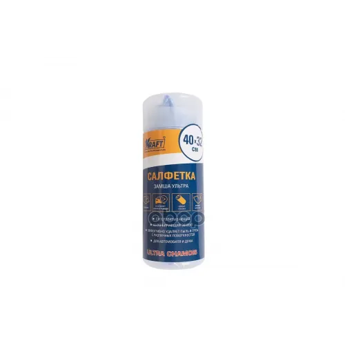 Салфетка В Тубе Синтетическая Ultra Chamois (40*32 См) Kraft 