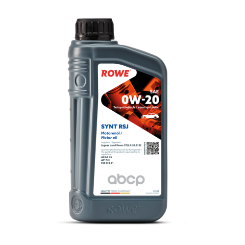 ROWE Rowe Hightec Synt Rsj 0W-20 Sn C5 Моторное Масло Синтетическое 1L