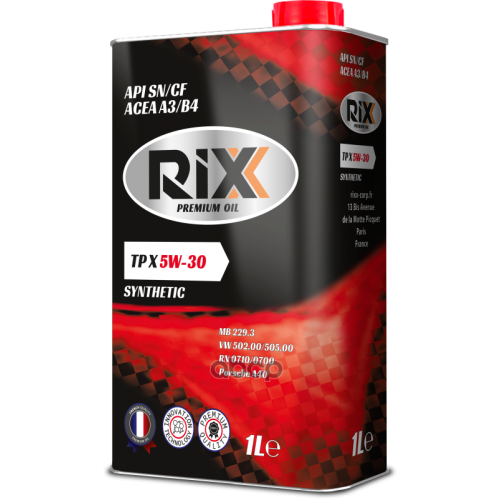 RIXX Rixx Tp X 5W-30 А3/В4 Sn/Cf Масло Моторное Синт. 1L