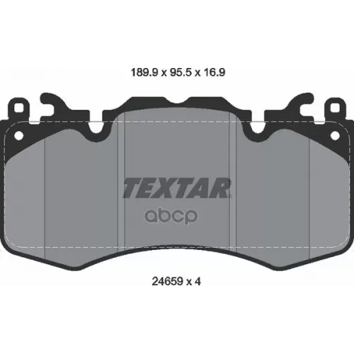 Колодки Торм.пер. Textar 