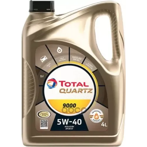 TotalEnergies Масло Моторное Total Quartz 9000 5W-40 4Л.