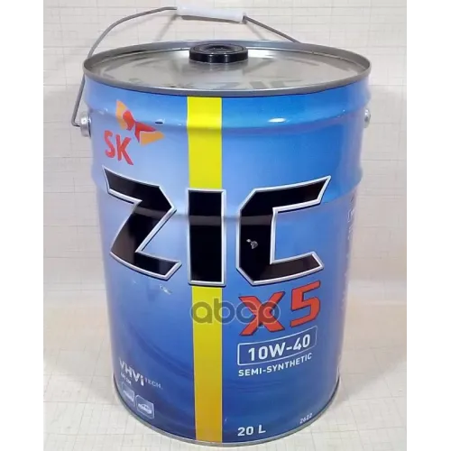 ZIC Масло Моторное 10W40 Zic X5 20Л Полусинтетика (Металл)