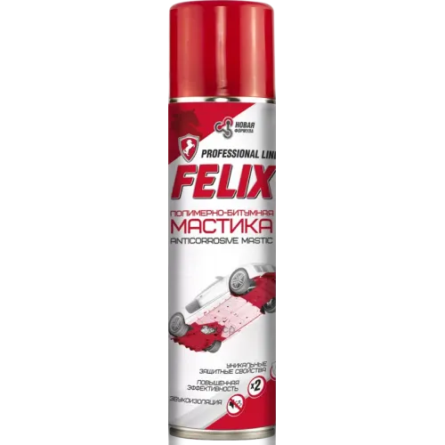 Felix Мастика Полимерно-Битумная, Аэрозоль 0,65L Felix 
