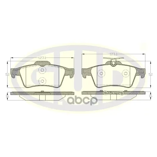 Колодки Тормозные Ford Focus Ii/Iii/Mazda 3/Opel Vectra C/Volvo S40 G.U.D 