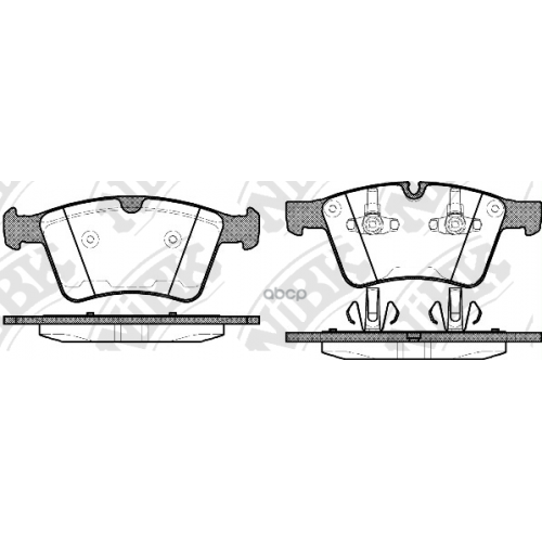 Колодки Тормозные Mercedes Gl X164 4.2-5.0/Ml W164 5.0/R W241 5.0 Передние NiBK 