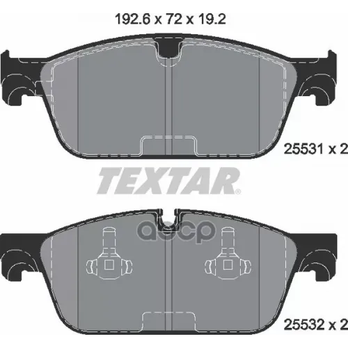 Колодки Тормозные Mb W166/X166 12- Перед. (С Противошумной Пластиной Q+) Textar 