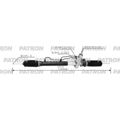 Рейка Рулевая Daewoo Matiz 98- PATRON 