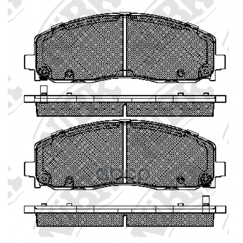 Колодки Тормозные Chrysler Grand Voyager/Dodge Caravan 12- Передние NiBK 