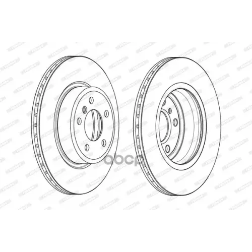 Диск Торм.пер. Bmw 5-Series F10/F11 2009-2017 (330X24) Ferodo 