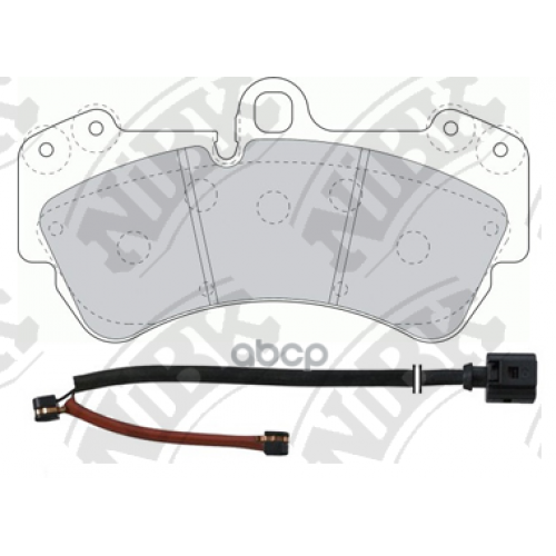 Колодки Тормозные Vag Q7/Touareg 02- Перед. R18 NiBK 