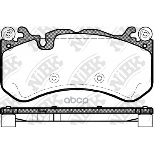 Колодки Тормозные Mercedes W204/W211/W212/R230 63 Amg Передние NiBK 