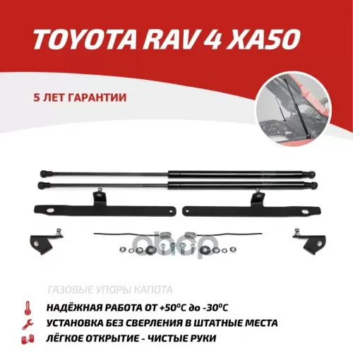 Амортизаторы Капота (2 Шт.) Toyota Rav4 (2019-) АвтоУпор 