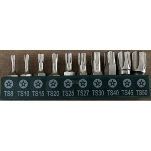 Набор Бит Torx (5-Ти Луч., С Центр. Отверст.) (10 Пр.) TSTOP 