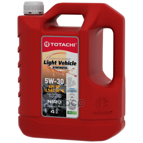 TOTACHI Масло Моторное Синтетическое Для Бензиновых Двигателей Niro Lv Synthetic Sn 5W-30 3,47 Кг/4Л