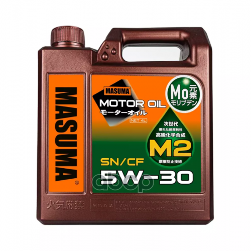 Масло Моторное 5W-30 Sn/Cf (Универсальное, Синтетика) 4Л Masuma M-2017E