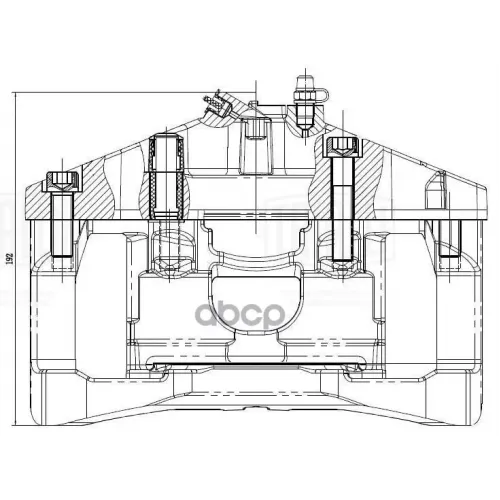 Суппорт Тормозной Audi A4/A6 04- Перед.лев. Trialli 