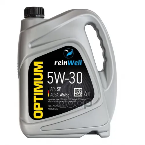 reinWell Масло Моторное 5W30 Reinwell 4Л Optimum Api Sp/Acea A5/B5