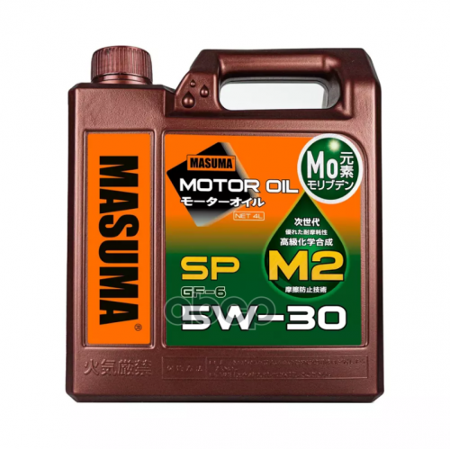 Масло Моторное 5W-30 Sp/Gf-6 (Бензин, Синтетика) 4Л Masuma M-2013E