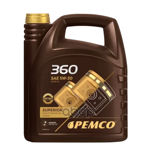 PEMCO 5W-30 Sn, C4 5Л (Синт. Мотор. Масло)