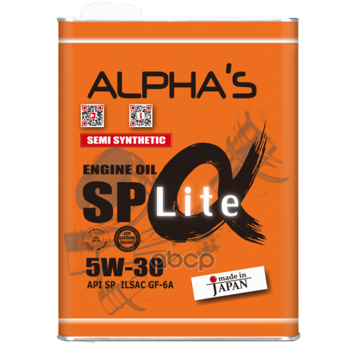 ALPHA&rsquo;S Масло Моторное 5W-30 4Л Sp Lite (Полусинтетика)