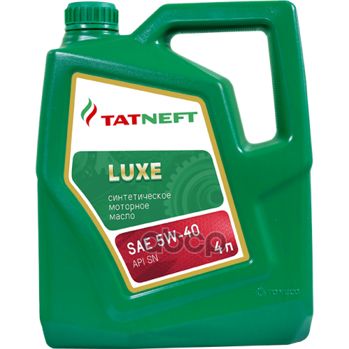 TATNEFT Масло Моторное Синтетическое Татнефть Luxe Sae 5W-40 Канистра 4 Л