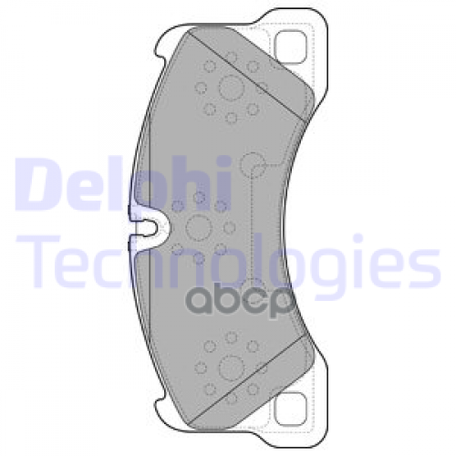 Колодки Тормозные Porsche Cayenne 07-08/Vw Touareg (1Lt/1Lu) 03-10 Передние Delphi 