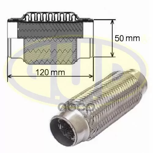 Гофра Глушителя Усиленная 50X120 G.U.D 