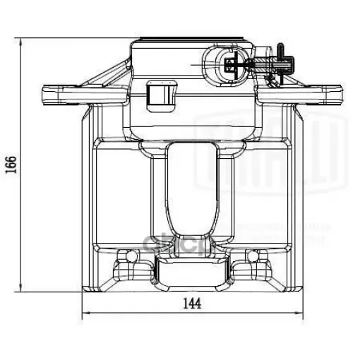 Суппорт Тормозной Mb C(W204) Перед.лев. Trialli 