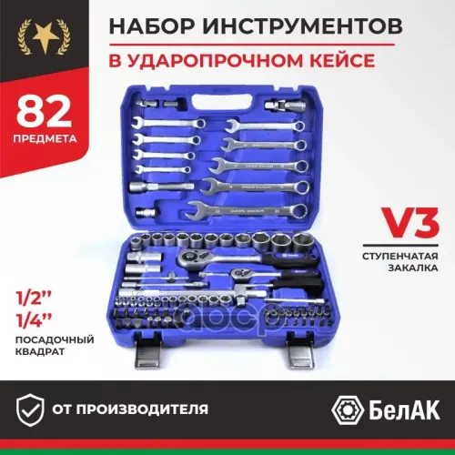 Набор Инструментов Профи. 82 Предм.Белак БелАК 