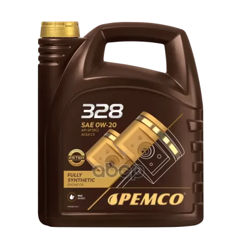 PEMCO 0W-20 Sp/Rc, C5 5Л (Pao Синт. Мотор. Масло)