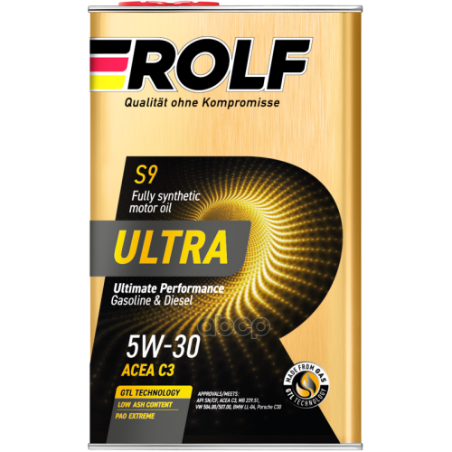 ROLF Rolf Ultra 5W-30 C3 Sn/Cf (Металл) Масло Моторное Синтетическое (1L)