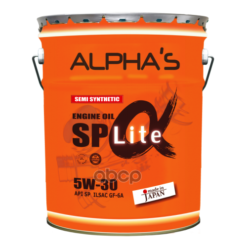 ALPHA&rsquo;S Масло Моторное 5W-30 20Л Sp/Gf-6A (Полусинтетика)