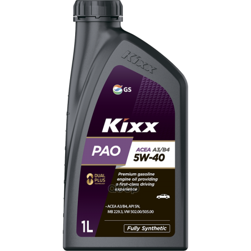 Kixx Масло Моторное 5W40 Kixx 1Л Синтетика Pao Api Sn/Cf Acea A3/B4