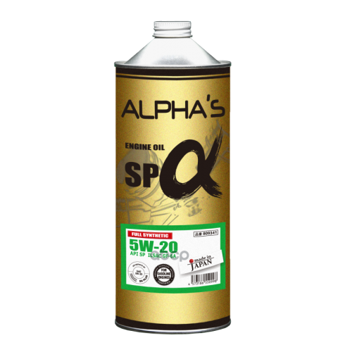 ALPHA&rsquo;S Масло Моторное 5W-20 1Л Sp/Gf-6A (Синтетика)
