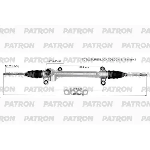 Рейка Рулевая Toyota Corolla Седан (E18, Zre1) 13- PATRON 