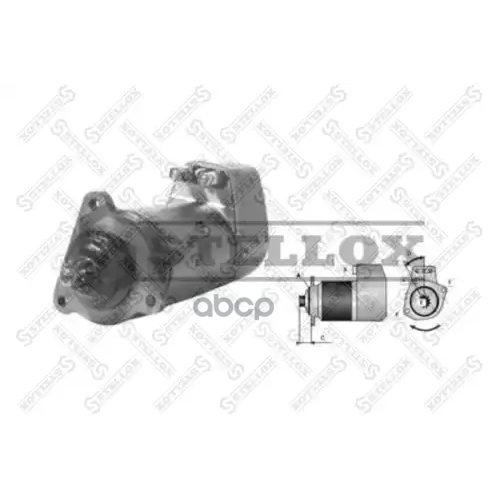 Стартер24v-5.4Kw 9Зубьев 105°Вправоomn Man D2565/2566/Mb Om401-403 Stellox 